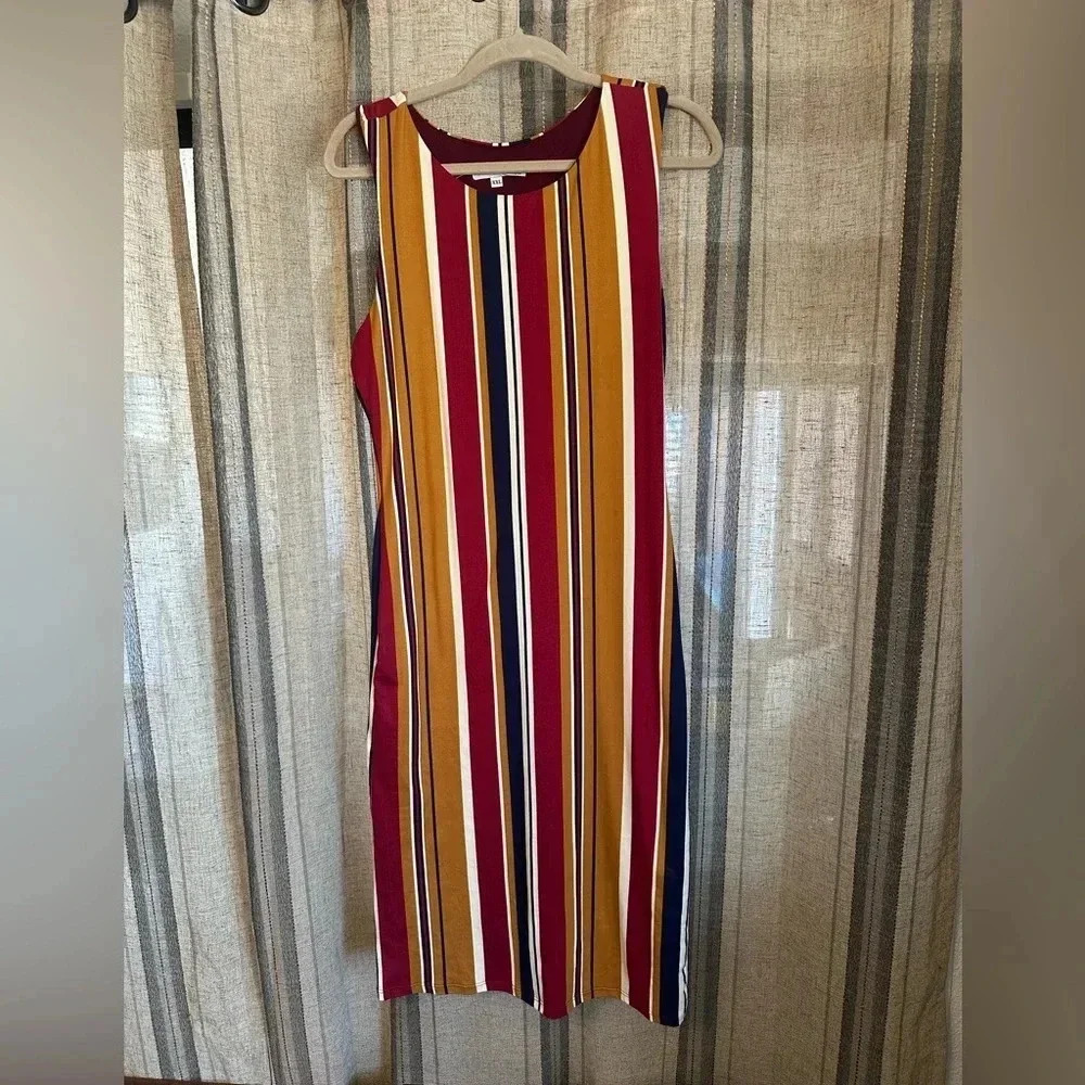 Velvet Torch lovely striped dress EUC